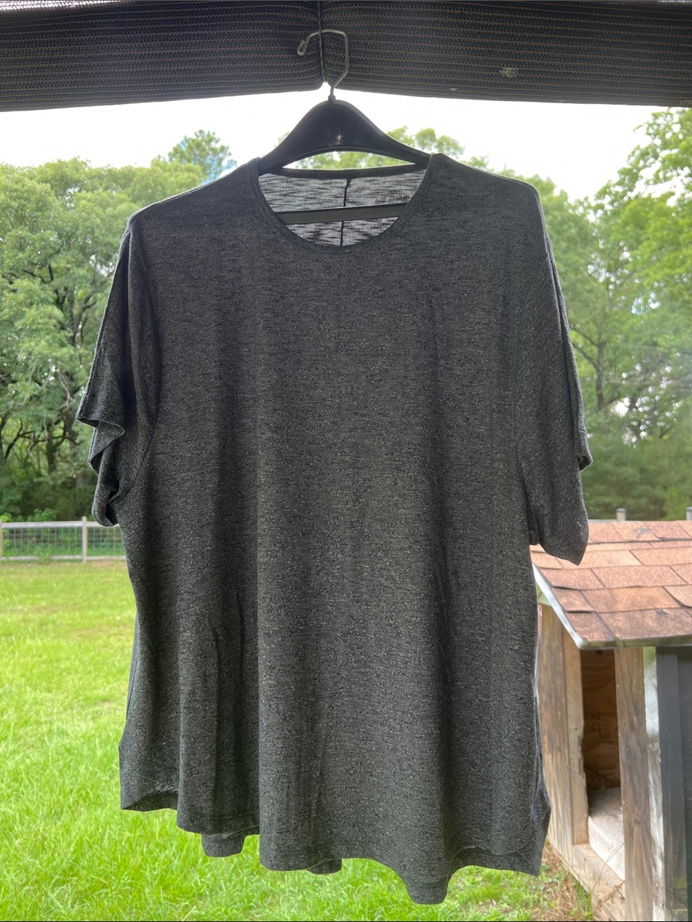 Men's Heather Charcoal Short Sleeve Tee - Classic Crew Neck